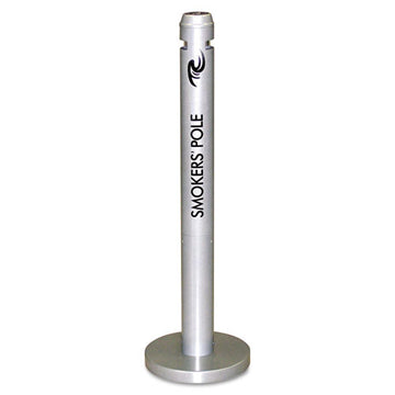 Rubbermaid® Commercial Smoker's Pole, Round, Steel, 0.9 Gal, Black freeshipping - TVN Wholesale